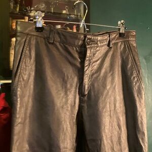 Brown Leather Pants